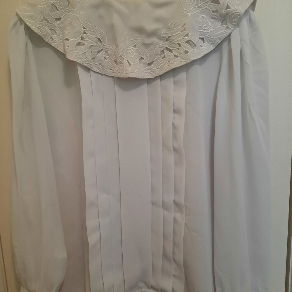 Embroidery Gorgeous  Sheers Material Blouse